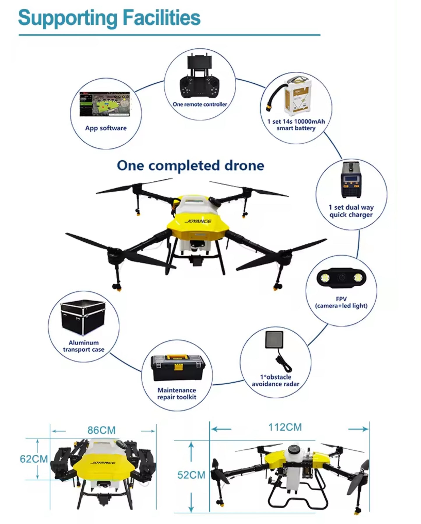 Drone Pulvérisateur 10-404QC Joyance